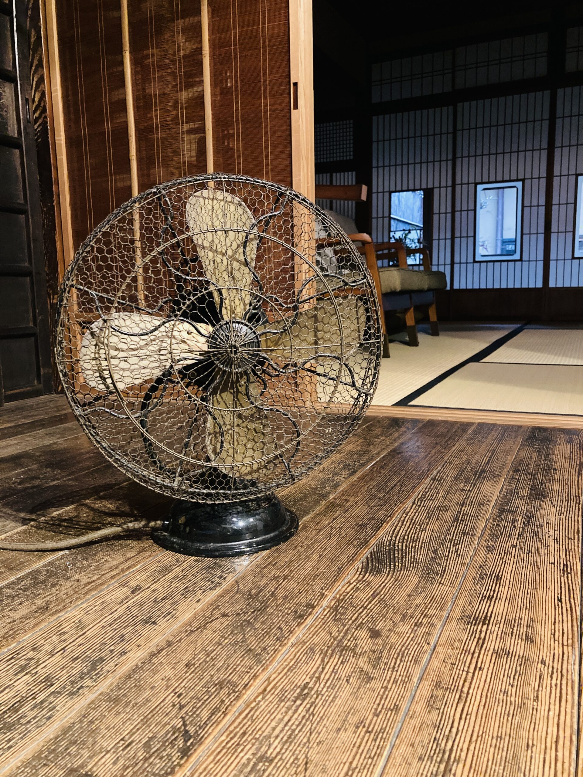 アンティークの扇風機